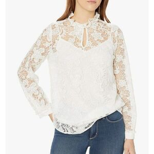 NWT NYDJ Women's Victorian Lace Blouse SZ PS #MMM EXCELLENT CONDITION!